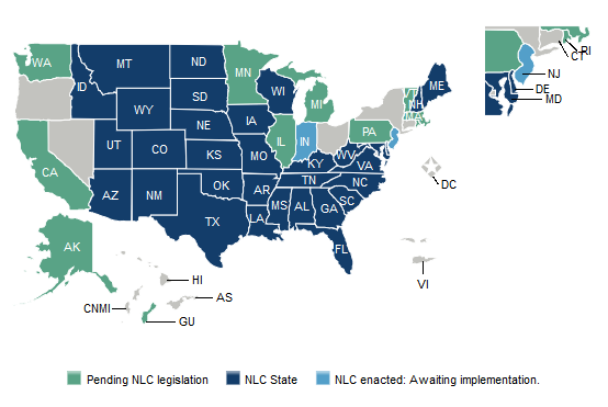 Georgia NLC Licensure Reciprocity for RNs with a BSN